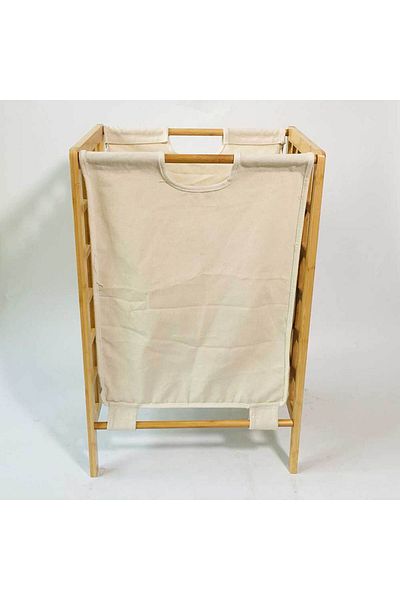 Homelux Bamboo laundry basket, 65.5x34x42.5 cm, natural