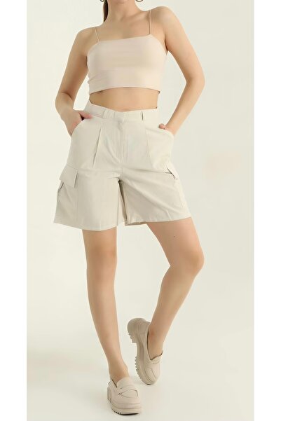ÇİZGİN Kargo cepli şort
