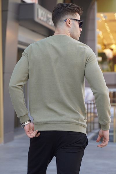 Madmext Open Çağla Patterned Crew Neck Knitwear Sweater 5968