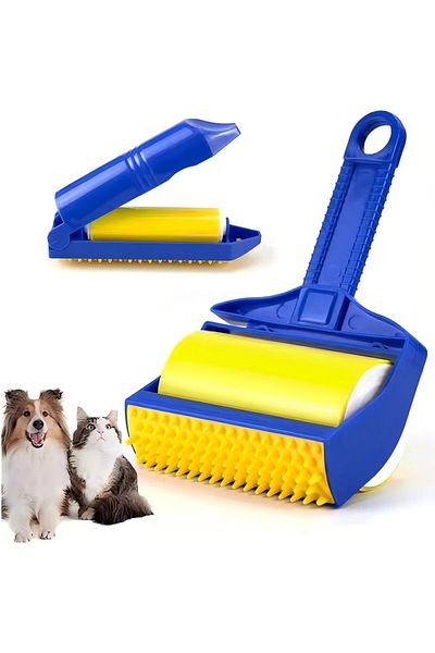 Generic Sticky Buddy Hair Remover Sweeper Blue/Yellow