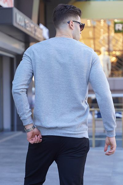 Madmext Grimelange Patterned Crew Neck Knitwear Sweater 5968