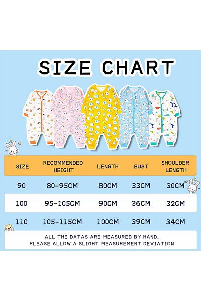 minizone baby sleeping jumpsuit, cotton, multicolor, 2-3 years