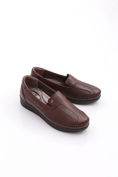 DGN Women's Comfort Shoes Genuine Leather Brown 31133998