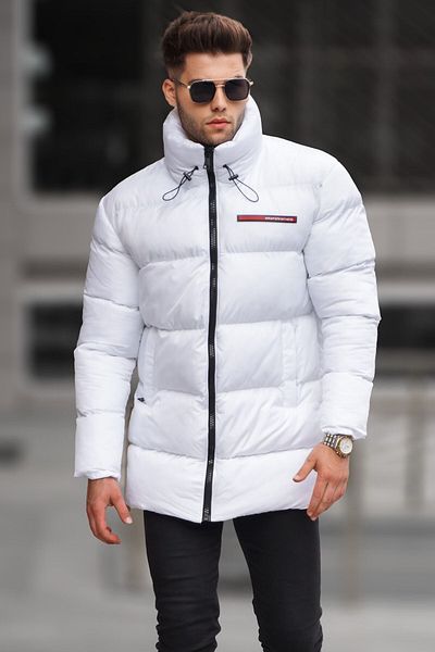 Madmext Λευκό Basic Puffer Jacket 5776