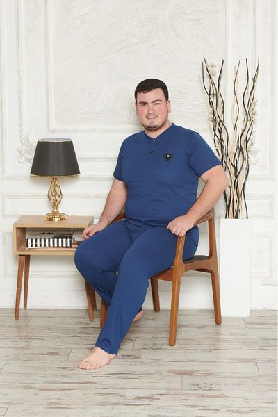 Pyjama Familya Men's Plus Size Short Sleeve Pajama Set