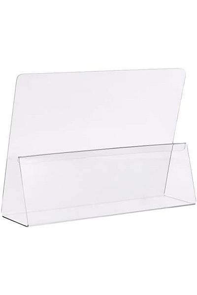 Generic حامل كتب الطبخ الأكريليكي 32×23 سم - حامل عرض شفاف للوصفات أو الكتب أو الأجهزة اللوحية