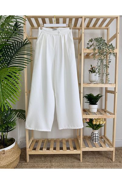 onix Wenka Palazzo Pants White