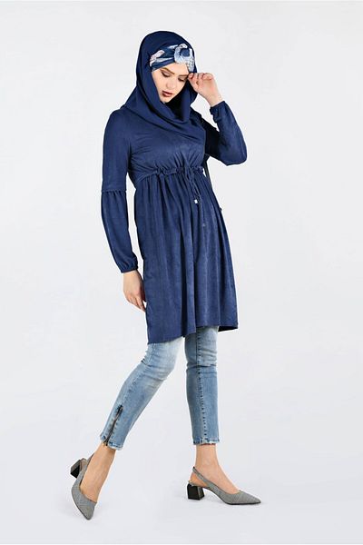Alvina Drawstring Nubuck Tunic 4791