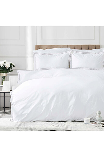 Karaca Home Karaca Home White Collection Victorie Bettbezugsset aus Perkal in...