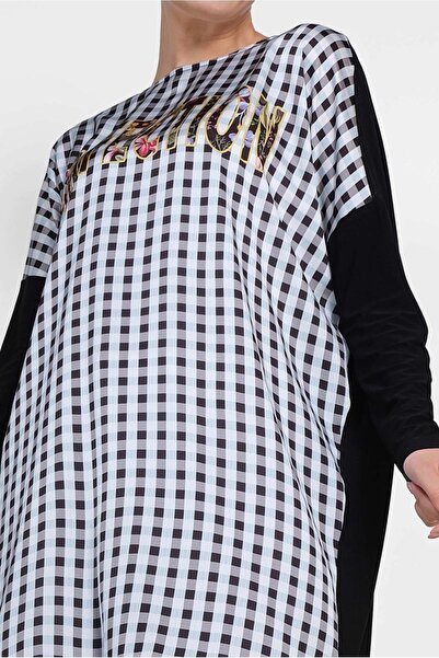 Alvina 4059 Μοντέλο Τυπωμένο Τετράγωνο Τούνικ