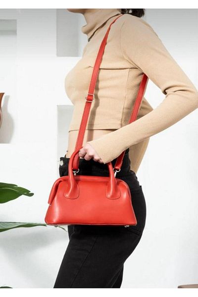 HONEY BAG Scholarship Red Shoulder Hand Women's Bag