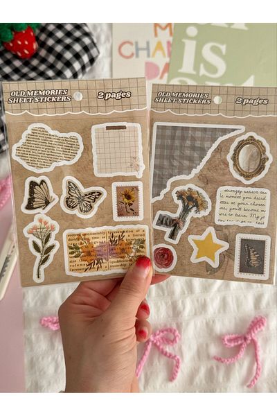 Planet Butik Old Memories Sheet 2 Sheet Sticker