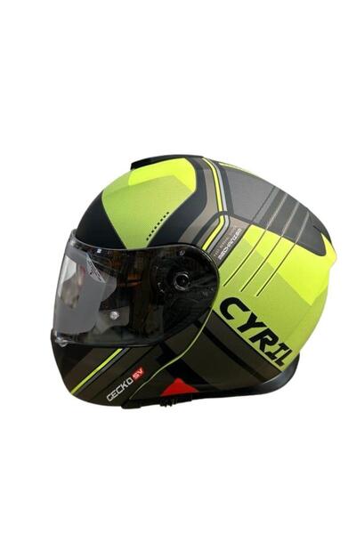 Genel Markalar CYRIL KASK FU403SV GECKO SV EPIC B3 MAT FLUOR SARI M
