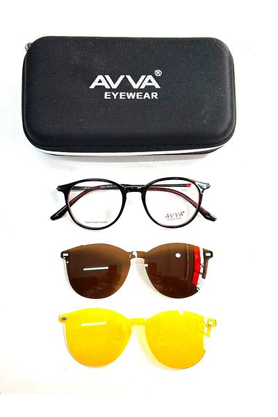 Avva 9363 C8 Polarized & Anti-Far Clip-On Unisex Sunglasses