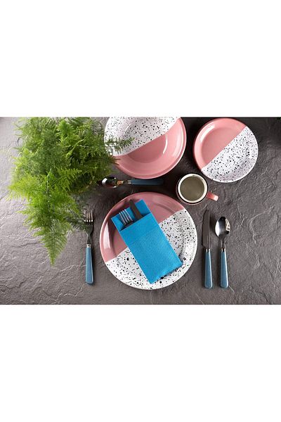 elaia Airlaid Pocketed Fabric Feeling 1/8 Waiter Folded Napkin 20 Pieces