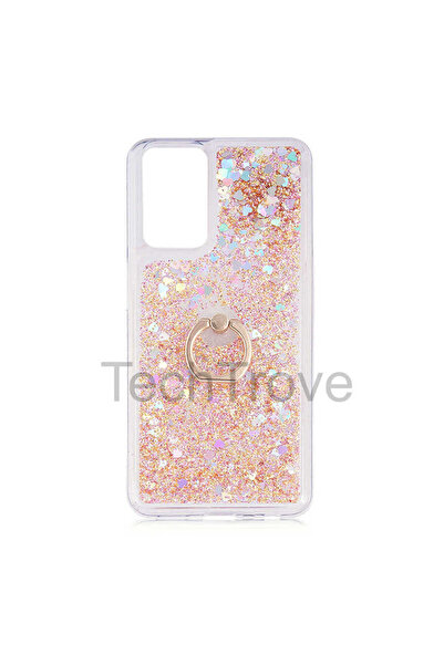 TechTrove Samsung Galaxy M52 Kılıf Simli Sıvılı Tasarım Kamera Koruma Çıkıntı...