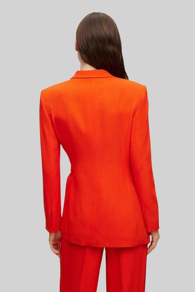 BOSS Women's Fabric Belted Blazer Orange