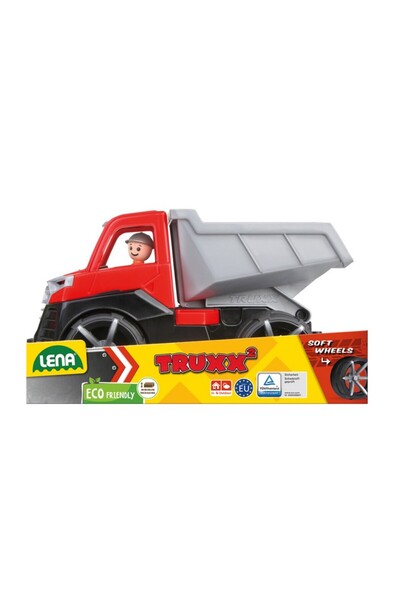 LENA Lena Truxx dump truck for children, 29 cm with figure included, +2 years