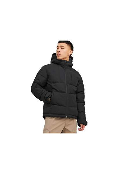 Jack & Jones سترة كاجوال للرجال من Jcootis Puffer (مقاومة للماء) باللون الأسود
