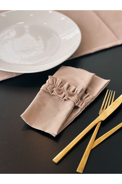 KaiHome Калъф за вилици, лъжици и ножове Sienna Linen с 3 отделения, 2 части
