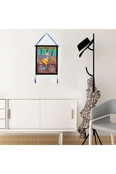 JISHSHAY rama tablou, lemn/PVC, negru/albastru, 40 x 30 cm