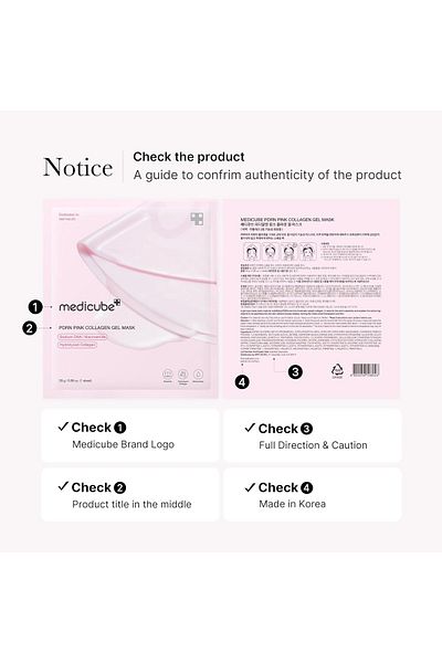 Medicube Pink Collagen Jelly Mask, Night Facial Mask (Pack of 4)