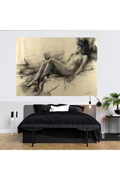 HDART Soyut Modern Nü Kadın kanvas Tablo Salon Oturma Yatak Odası Ofis Antre ...