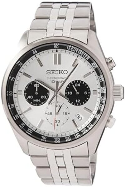 Seiko Dress Chronograph Men's Watch SSB425P1, Silver