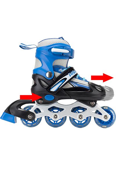 ACTION ONE Role reglabile Junior, roti luminoase, marimea S (31-34), blue