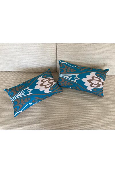 TheBohoHomeDecor Pure Silk / Yaz - Alaçatı Ipek İkat Dekoratif Kırlent Kılıfı...