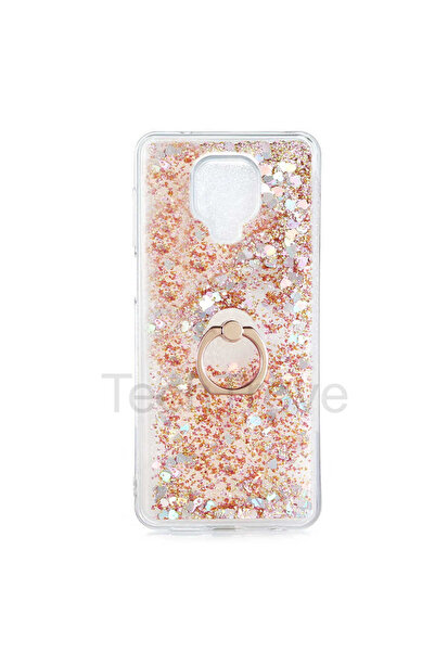 TechTrove Xiaomi Redmi Note 9 Pro Kılıf Simli Sıvılı Tasarım Kamera Koruma Çı...