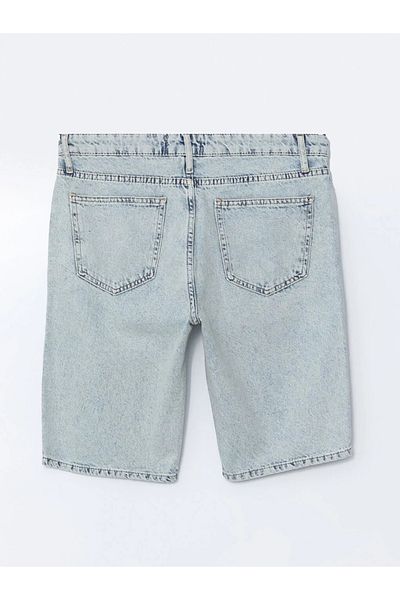 LC Waikiki LCW Jeans Indigo Standard Fit Pantaloni scurți pentru bărbați