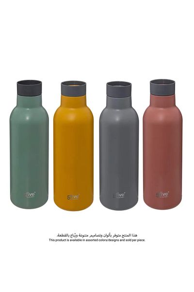 5FIVE 5 Five Insulated Stainless Steel Drinking Bottle (Assorted colors/designs, 450 ml)