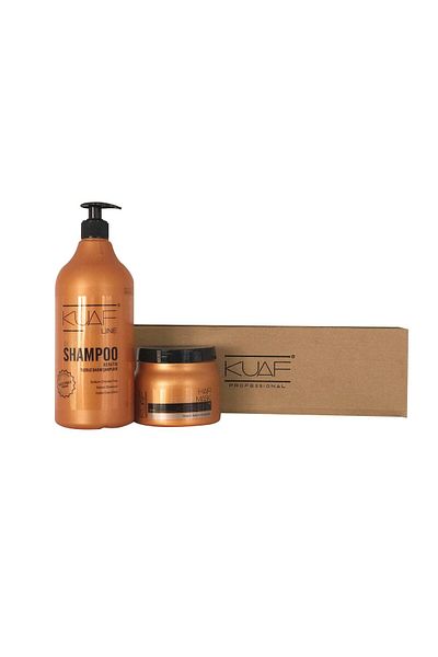 Kuaf Salt-Free Shampoo 1000 ml Keratin Mask 500 ml