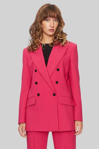 HUGO Women's Double Breasted Blazer Jacket Pink