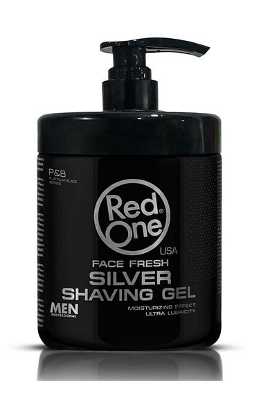 Red One Redone Shaving Gel Silver 1000ml – Thick Formula for a Smooth & Comfortable Shave