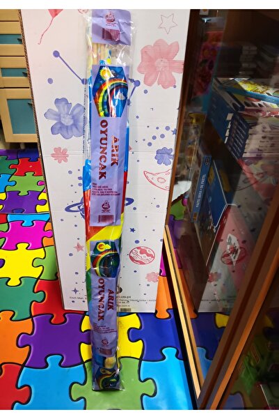 ARIK Gökkuşağı Resimli Oyuncak İpli Uçurtma Bahçe Park Dış Mekan Oyuncağı Alt...