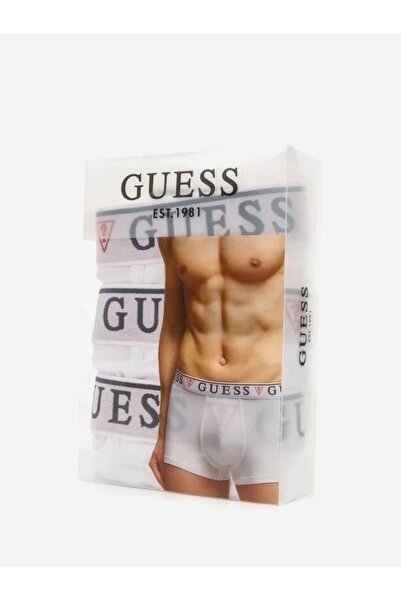 Guess BRIAN HERO BOXER TRUNK 3 PACK Ανδρικό λευκό μπόξερ U97G01KCD31-A009