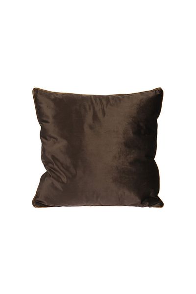 Homelux Evia Decorative Cushion, Velvet Look, 45X45 Cm, Dark Brown