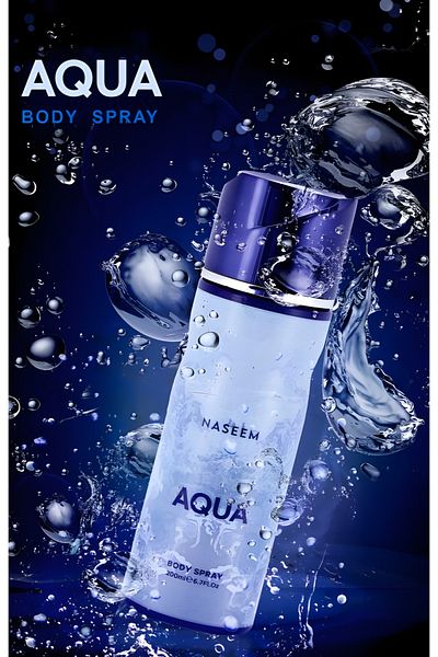 Naseem Body Spray, Aqua, Unisex, 200 ml