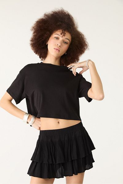 Stradivarius Oversize cropped T-shirt