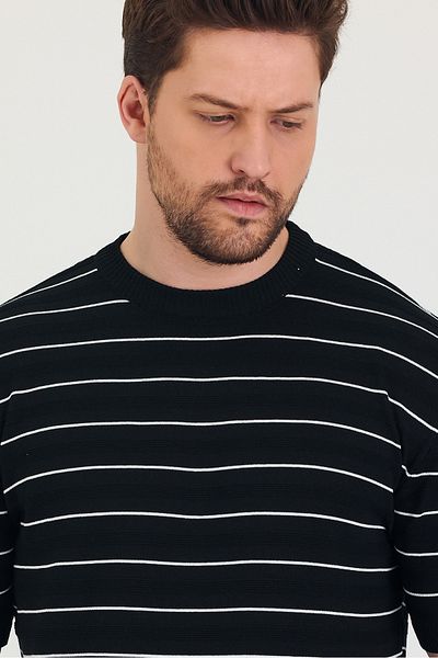 Tarz Cool Tricou subțire pentru bărbați, cu mânecă scurtă, cu decolteu și detaliu
