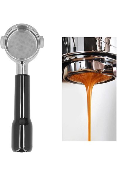 COOYA 51mm Bottomless Portafilter,304 Stainless Steel Replacement Extraction,for ECO310 Coffee Maker