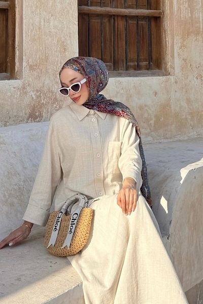lurex moda Linen Suit with Skirt