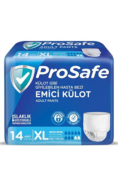 PROSAFE Külotlu Yetişkin Hasta Bezi Emici Külot Bel Ölçüsü 130-170cm Ekstra B...