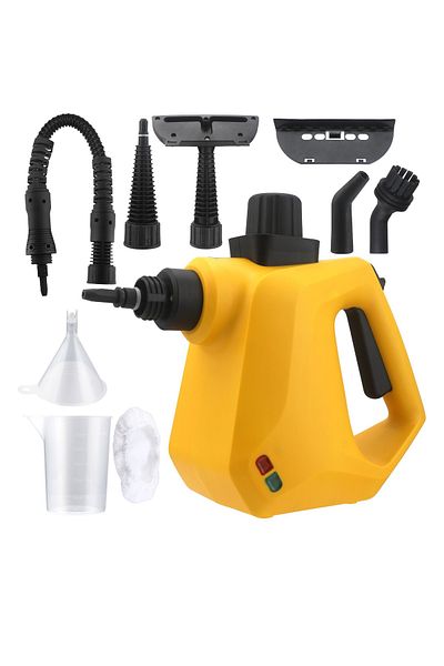 ET-LIFE Steam Cleaner, 1000W, 3 Bar Steam Pressure, 250ml Capacity, with 9pcs Accessory