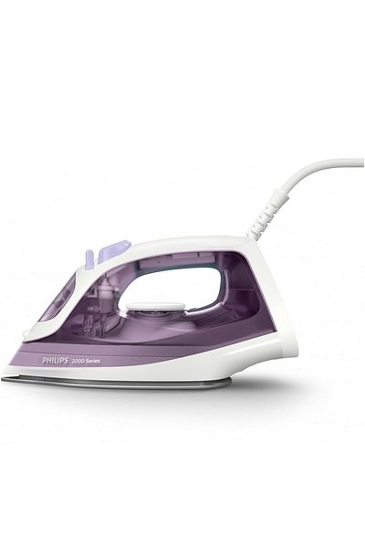 Philips Fier de calcat Philips DST2020/30, 2000W,4 setari de abur, talpa ceramica, sistem anti-picurare, Mov