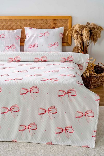 Riva Ribbon Patterned Double Printed Pique 200 X 220 cm