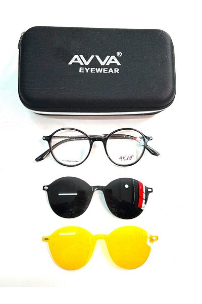 Avva 9365 C2 Polarized & Anti-Far Clip-On Unisex Sunglasses