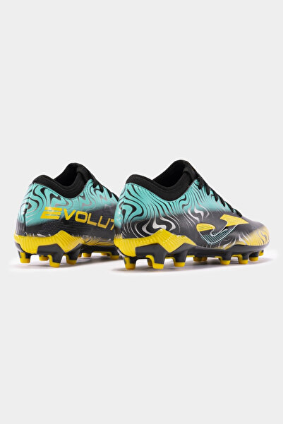 Joma Evolution 2401 Evow2401Fg Black & Yellow & Turquoise Men's Football Cleats